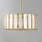 Maxim Lighting Miramar 4-Light Pendant, Capiz/Natural Aged Brass 12804CZNAB - alternate 4